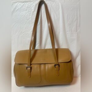 Vintage Longchamp Balzane leather handbag.